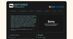 Desktop Screenshot of heptares.com